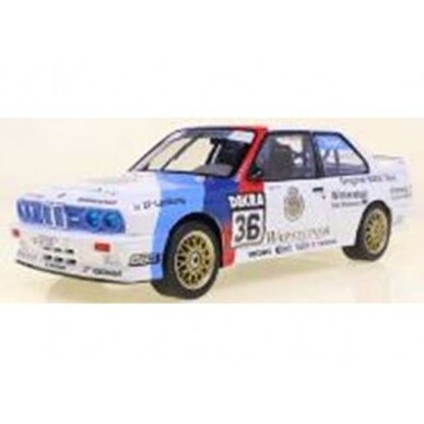 PRE-ORD3R Solido 1/18 1989 BMW M3 (E30) Soper DTM #36, red/white/blue