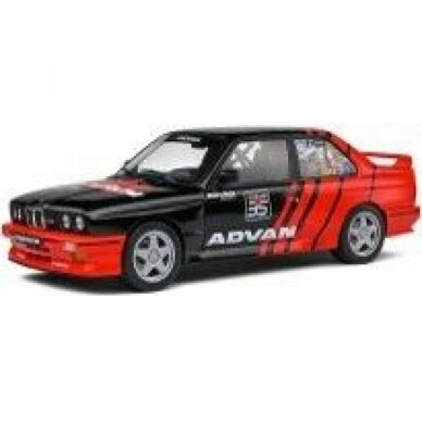 PRE-ORD3R Solido Modeliukas 1/18 1990 BMW M3 (E30) Drift Team, black/red