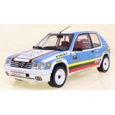 PRE-ORD3R Solido 1/18 1990 Peugeot 205 1.9 Rally Schwab collection, white