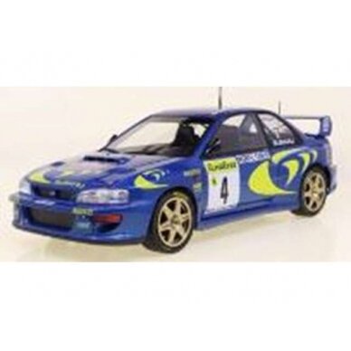 PRE-ORD3R Solido 1/18 1997 Subaru Impreza 22b #4 P.Liatti Rally Monte Carlo, blue/yellow