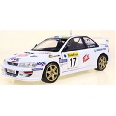 PRE-ORD3R Solido 1/18 1999 Subaru Impreza 22b #17 Panizzi/Panizzi, Rally Monte Carlo, white