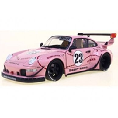 PRE-ORD3R Solido Modeliukas 1/18 2020 Porsche 911 (993) RWB *Pink Pig* #23, pink