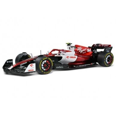 PRE-ORD3R Solido Modeliukas 1/18 2022 Alfa Romeo C42V #24 Zhou Guanyu GP Canada, red/white