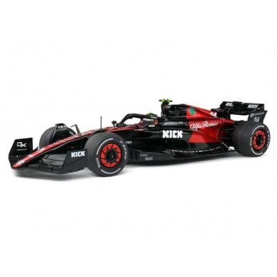 PRE-ORD3R Solido 1/18 2023 Alfa Romeo C43 F1 #24 Z. Guanyu Spanish GP, red/black