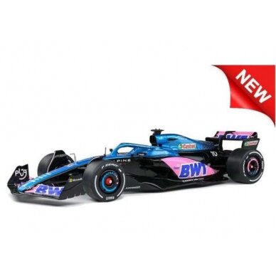 PRE-ORD3R Solido 1/18 2023 Alpine A523 F1 Presentation Version, blue/pink