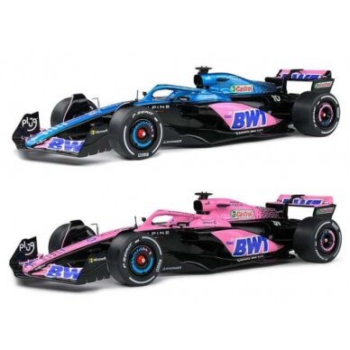 PRE-ORD3R Solido Modeliukas 1/18 2023 Alpine A523 launch livery 2 st., Formule 1, pink/blue