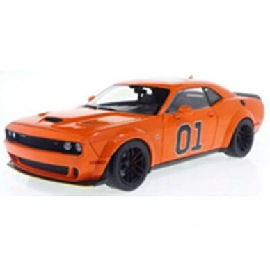 PRE-ORD3R Solido Modeliukas 1/18 2023 Dodge Challenger R/T General Lee Scat Pack w.b, orange