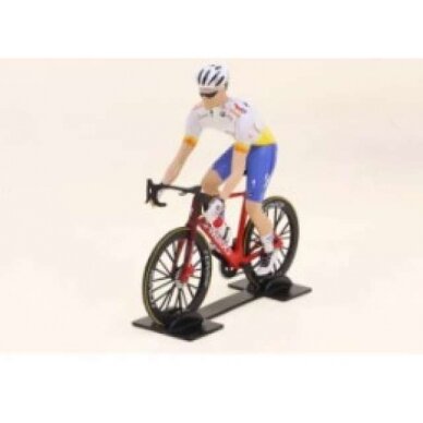 PRE-ORD3R Solido Modeliukas 1/18 2023 Tour de France Courreur Total Energies, white/blue