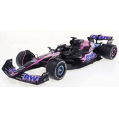 PRE-ORD3R Solido Modeliukas 1/18 2024 Alpine A524 Presentation F1, Pierre Gasly, blue/pink