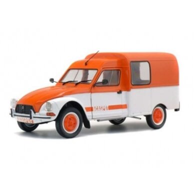 PRE-ORD3R Solido 1/18 Citroen Acadiane Acaspot, white/orange