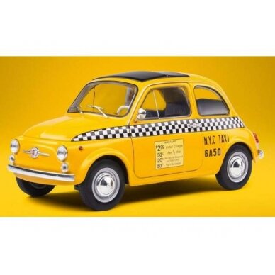 PRE-ORD3R Solido 1/18 Fiat 500 *Taxi New York City*, yellow