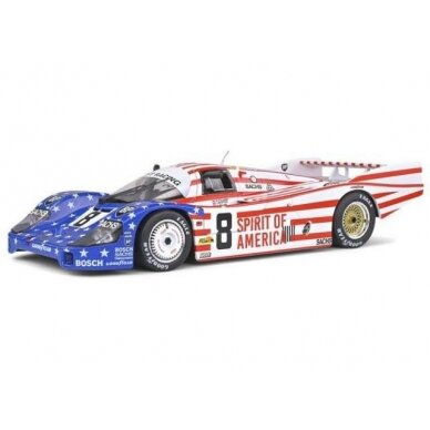 PRE-ORD3R Solido Modeliukas 1/18 Porsche 956 LH Winner Le Mans #8 1986 Follmer,Morton,Miller, blue/red/white