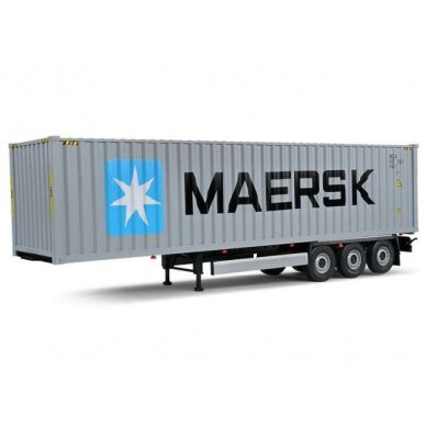 PRE-ORD3R Solido Modeliukas 1/24 Container trailer with container *CMA CGM*, blue/white