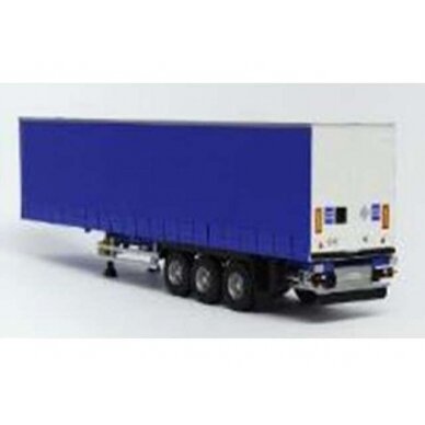 PRE-ORD3R Solido 1/24 Tarpaulin gordijntrailer, blue