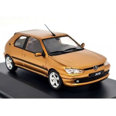 PRE-ORD3R Solido Modeliukas 1/43 1998 Peugeot 306 S16, vermeer yellow