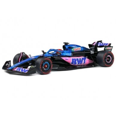 PRE-ORD3R Solido Modeliukas 1/43 2023 Alpine A523 F1 #31 E.Ocon Monaco GP, blue/pink