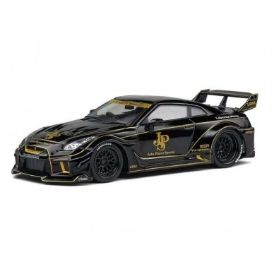 PRE-ORD3R Solido Modeliukas 1/43 Nissan GT-R R35 LB Silhouette JPS, black/gold