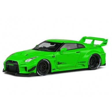 PRE-ORD3R Solido 1/43 Nissan GT-R R35 Liberty Walk Work Silhouette, green