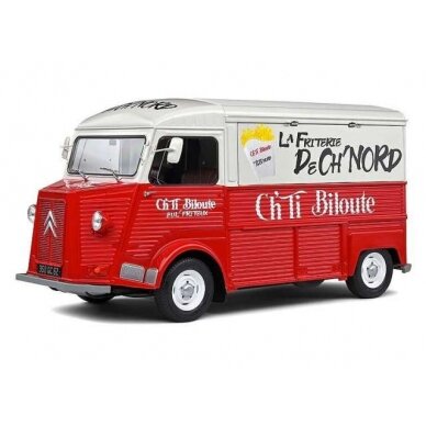 PRE-ORD3R Solido Modeliukas 1969 Citroen Type HY Friterie CH'TI Biloute, brown/white