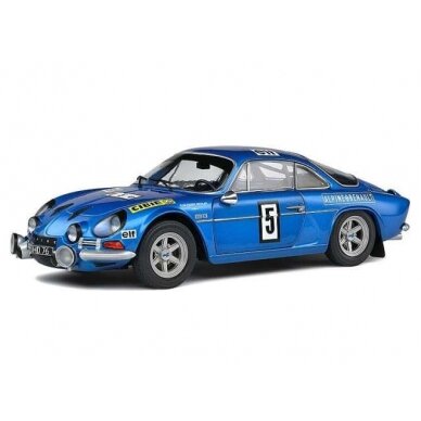 PRE-ORD3R Solido Modeliukas 1972 Alpine A110 1600S #5 Nicolas/Todt Olympia Rally, blue