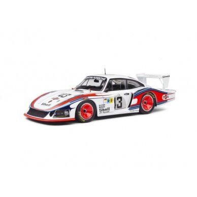 PRE-ORD3R Solido 1978 Porsche 935 Mobydick #43 Schurti/Rolf/Stommelen 24h Le Mans, white/red/blue