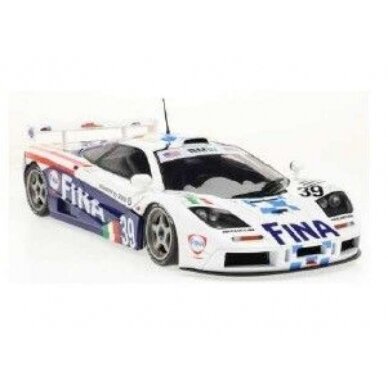 PRE-ORD3R Solido Modeliukas 1996 McLaren F1 GTR short tail #39 Piq,Cec,Sul, white/blue