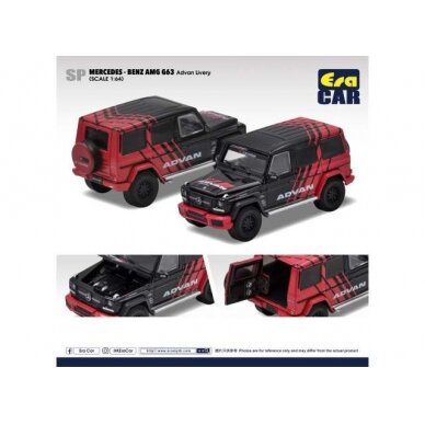 PRE-ORD3R Era Car SP Mercedes Benz G63 AMG 6X6 *Advan Livery*, black/red