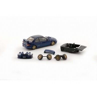 PRE-ORD3R BM Creations Modeliukas Subaru Impreza WRX Type R 3, 4-6 left hand drive, blue