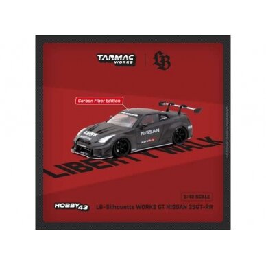 PRE-ORD3R Tarmac Modeliukas 1/43 LB-Silhouette Works GT Nissan 350GT-RR, full carbon