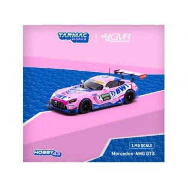 Tarmac Modeliukas 1/43 Mercedes AMG GT3 #8 Daniel Juncadella GruppeM Racing DTM 2021, pink/blue