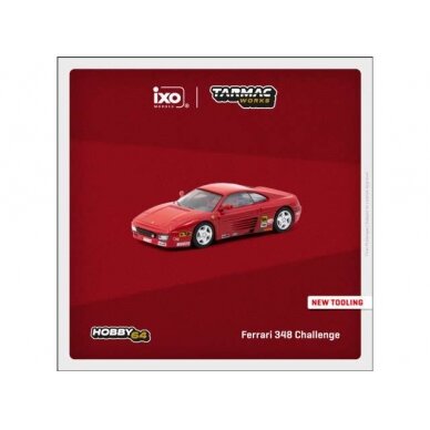 PRE-ORD3R Tarmac 1/64 Ferrari 348 Challenge presentation, red