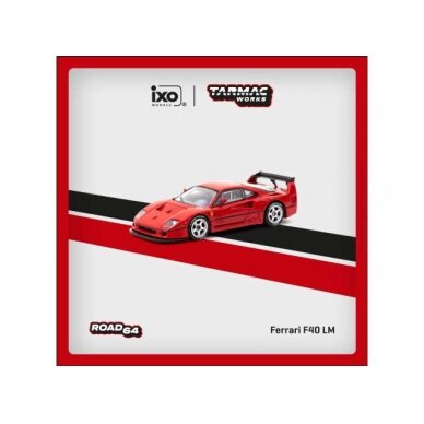 PRE-ORDER Tarmac Modeliukas 1/64 Ferrari F40 LM, red