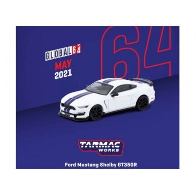 PRE-ORD3R Tarmac 1/64 Ford Mustang Shelby GT350R, white