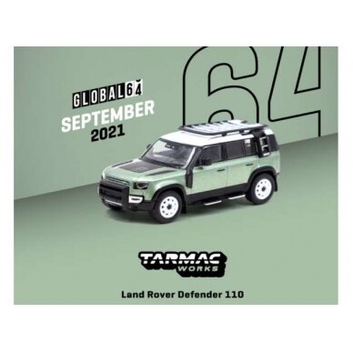 PRE-ORD3R Tarmac 1/64 Land Rover Defender 110, green metallic