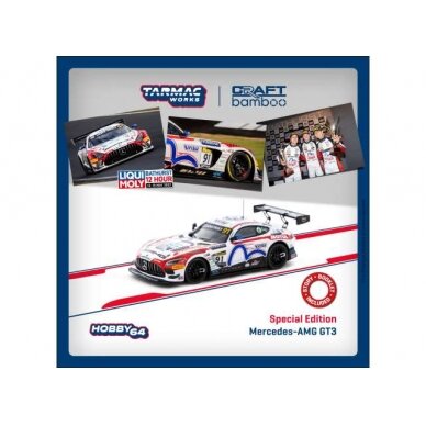 PRE-ORD3R Tarmac 1/64 Mercedes AMG GT3 #91 M. Engel/D. Juncadella/K. Tse Craft Bamboo Racing