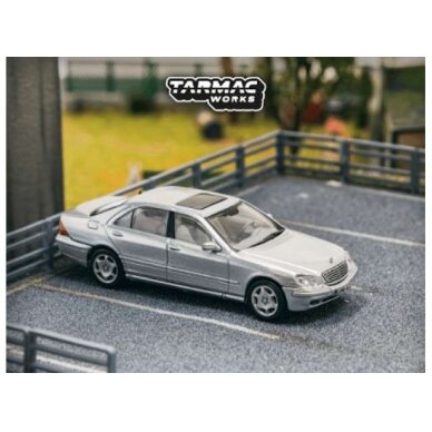 PRE-ORD3R Tarmac Modeliukas 1/64 Mercedes-Benz S-Class, brilliant silver metallic