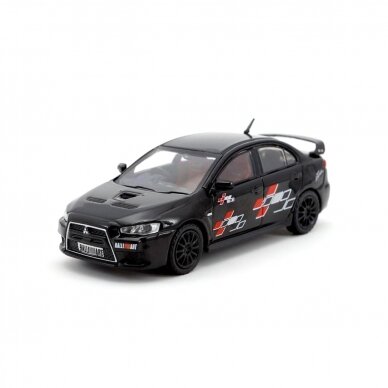 PRE-ORD3R Tarmac 1/64 Mitsubishi Evo X Ralliart Edition, black