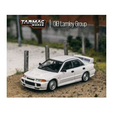 PRE-ORD3R Tarmac Modeliukas 1/64 Mitsubishi Lancer RS Evolution III, white