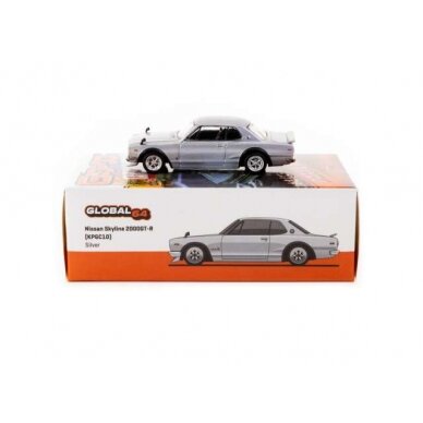 PRE-ORD3R Tarmac 1/64 Nissan Skyline 2000 GT-R KPGC10 *Tokyo Auto Salon 2024*, silver