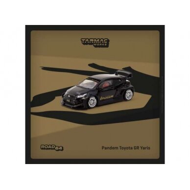 PRE-ORD3R Tarmac Modeliukas 1/64 Pandem Toyota Yaris GR, black