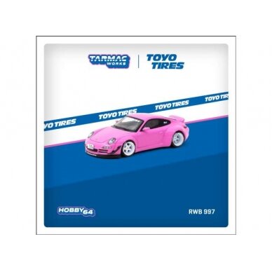 PRE-ORD3R Tarmac 1/64 Porsche RWB 997, pink