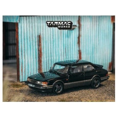 PRE-ORD3R Tarmac Modeliukas 1/64 Saab 900 Turbo, black