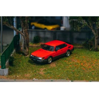 PRE-ORD3R Tarmac Modeliukas 1/64 Saab 900 Turbo, red