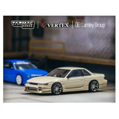 Tarmac Modeliukas Vertex Nissan Silvia S13, white/gold (yra Sandėlyje)