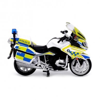Tiny Toys Motociklo Modeliukas #88 BMW R1200RT-P *Police Motorcycle* (AM6810), yellow/blue