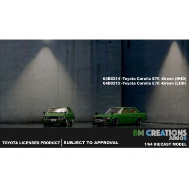 BM Creations Modeliukas Toyota Corolla E70, green