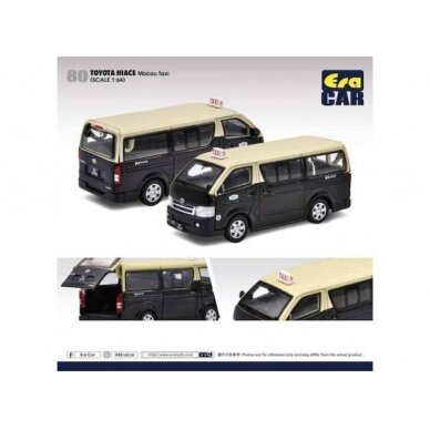 PRE-ORD3R Era Car Modeliukas Toyota Hiace Macau Taxi, green