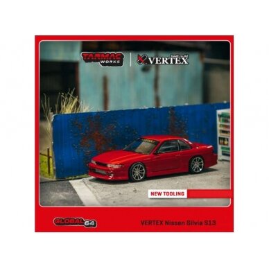 Tarmac Works Vertex Nissan Silvia S13, red metallic