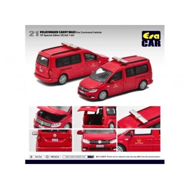PRE-ORD3R Era Car Volkswagen Caddy Maxi 1st special ed. Fire Command car, red
