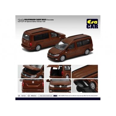 PRE-ORD3R Era Car Modeliukas Volkswagen Caddy Maxi 1st special edition, brown